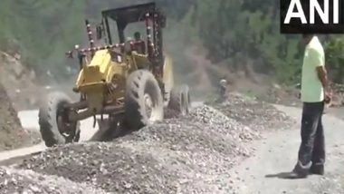India News | J-K: Construction Work on Budhal-Mahore-Gool Road in Full Swing