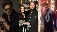 Entertainment News | SRK, Salman Khan Wish Anant Ambani-Radhika Merchant on First Wedding Anniversary