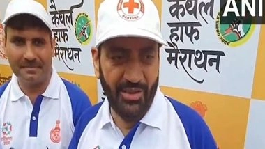 India News | Haryana CM Saini Flags off Kaithal Half Marathon, Says Fit Youth Key to Building Developed India by 2047
