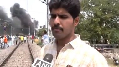 India News | TN: Residents Near Tiruvallur Rail Station Evacuated After Goods Train with Diesel Catches Fire