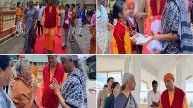 India News | Sitharaman Concludes 4-day Meghalaya Visit with Stop at Century Old Ramakrishna Mission School in Sohra