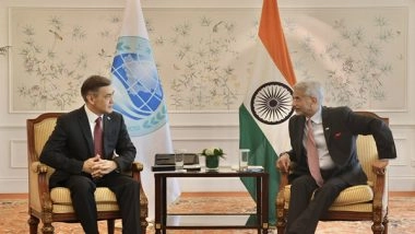 World News | China: Jaishankar Discusses SCO's Role, Modernisation Efforts with Secy Gen Yermekbayev