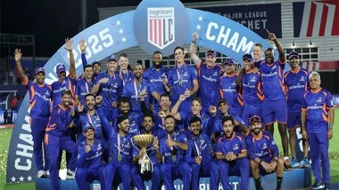 Sports News | Mumbai Indians Lift Their Second MLC Trophy in Just Three Years, Clinch 13th Global Title