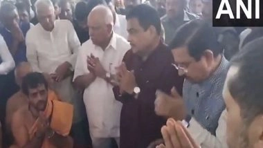 India News | Union Minister Nitin Gadkari Inaugurates Kalasavalli-Ambargondlu Bridge in Karnataka