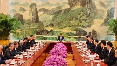 World News | EAM Jaishankar, and Other SCO Foreign Ministers Meet Chinese President Xi Jinping