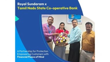 Business News | Royal Sundaram (RSGI) and Tamil Nadu State Co-operative Bank (TNSC) Announce Strategic Partnership to Expand Insurance Access Across Tamil Nadu