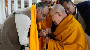 World News | India is Land of Buddha, PM Modi Preserving Buddhist Legacy and Values: BJP's Tarun Chugh Meets Dalai Lama in Ladakh