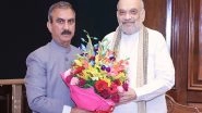 India News | Himachal CM Meets Amit Shah, Says State Has Suffered Damages of Around Rs 1000 Crore Due to Flash Floods, Cloudbursts