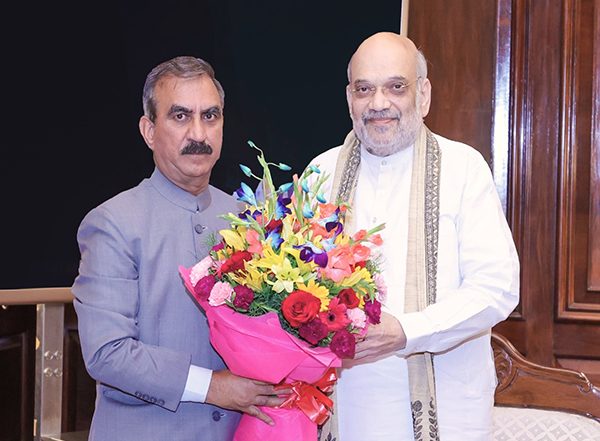 India News | Himachal CM Meets Amit Shah, Says State Has Suffered Damages of Around Rs 1000 Crore Due to Flash Floods, Cloudbursts