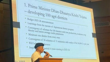 Business News | Cabinet Approves 6-year Programme to Improve Agriculture Productivity in 100 Districts