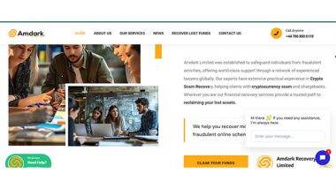 Business News | Amdark Limited Launches Comprehensive Investment Fraud Recovery Program to Combat Online Scam