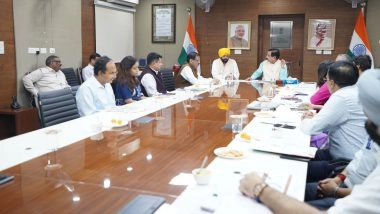 India News | Punjab CM Meets Pralhad Joshi, Seeks Release of State's Pending Share in Rural Development Fund