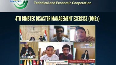 World News | India Hosts 4th BIMSTEC Disaster Management Exercise for Cyclones, Floods