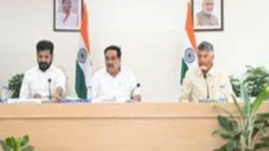 India News | Union Jalshakti Minister CR Patil Hold Meetings with Telangana and Andhra CMs to Discuss Water Related Issues