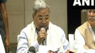 India News | Peace, Order and Development Are Directly Related; if Violence and Incitement Are Stopped, Good of Society Can Be Achieved: CM Siddaramaiah