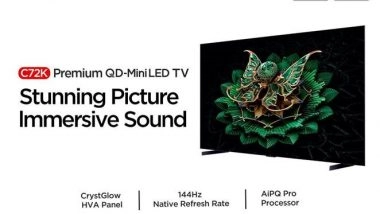 Business News | TCL Pioneers Premium QD MiniLED Technology with the Launch of C72K