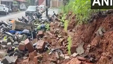 India News | Karnataka: Landslide Occurs in Mangaluru Following Heavy Rainfall; Restoration Work Underway