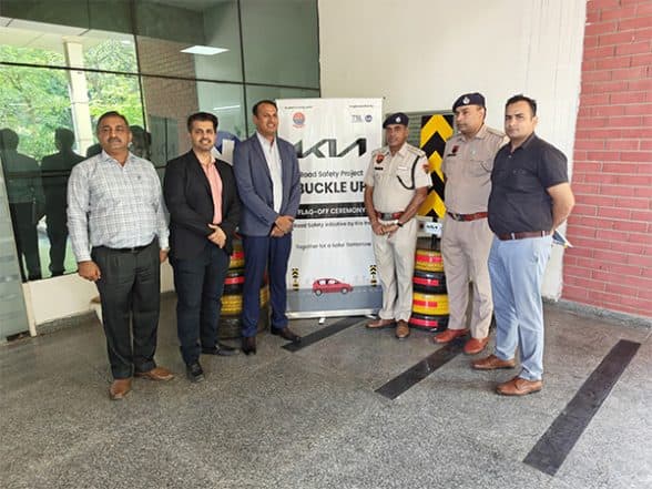 Business News | Safer Roads Start Here: Kia India & TSL Foundation Flag Off 'Kia Buckle Up' in Gurugram, Ushering in a New Era of Road Safety Innovation