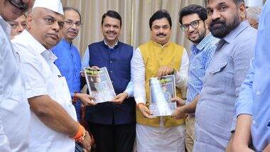 India News | Uddhav Thackeray Meets CM Devendra Fadnavis Amid Language Row in Maharashtra