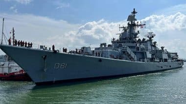 World News | Indian Navy's Eastern Fleet Ships Arrive in Singapore as Part of Deployment to South East Asia