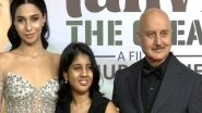 Entertainment News | Anupam Kher's 'Tanvi The Great' Premieres in Mumbai, Real-life 'Tanvi' Attends Event as 'Guest of Honour'