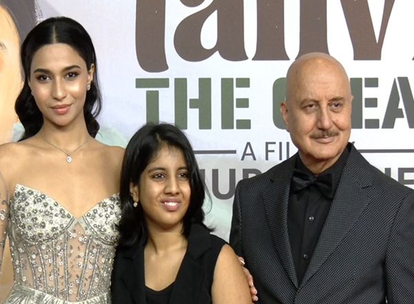 Entertainment News | Anupam Kher's 'Tanvi The Great' Premieres in Mumbai, Real-life 'Tanvi' Attends Event as 'Guest of Honour'