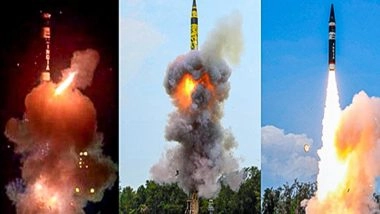 India News | India Successfully Test-fires Prithvi-II and Agni-1 Ballistic Missiles from Odisha Range