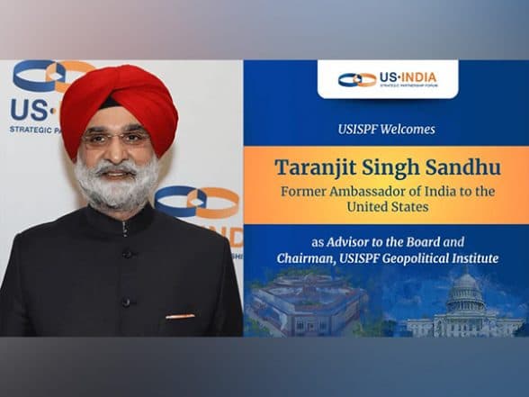 Business News | Taranjit Singh Sandhu Joins USISPF as Advisor to Board, Chairman of Its Geopolitical Institute