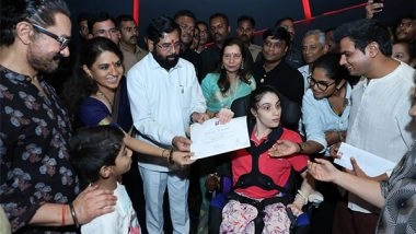 Business News | Om Creations Trust Students Honoured by Deputy CM of Maharashtra in Presence of Aamir Khan and Shaina NC