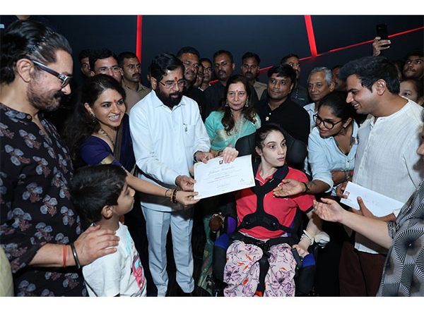 Business News | Om Creations Trust Students Honoured by Deputy CM of Maharashtra in Presence of Aamir Khan and Shaina NC