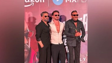 Entertainment News | Tiger Shroff Surprises Dad Jackie Shroff at 'Hunter 2' Trailer Launch