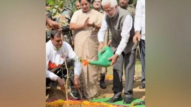 India News | Delhi CM Leads Van Mahotsav Plantation Drive at Rashtrapati Bhavan