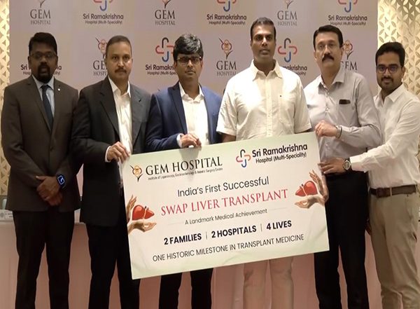 India News | India's First Inter-hospital Swap Liver Transplant Successfully Performed in Tamil Nadu in Coimbatore
