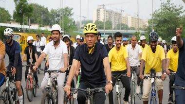 Sports News | Union Minister Mandaviya to Lead 'Fit India Sundays on Cycle' with Schoolkids in Varanasi on July 20