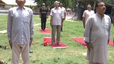 India News | J-K: Ayush Holds Special Yoga Session for Amarnath Pilgrims in Anantnag