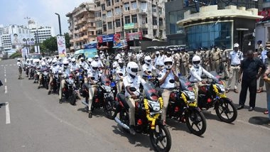 India News | 25 Modern Motorcycles Donated to Visakhapatnam City Police by Arcelor Mittal & Nippon Steels