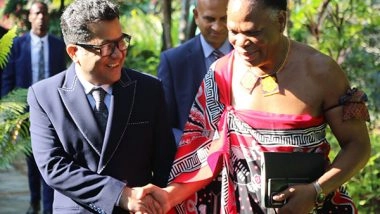 World News | MoS Margherita Holds Talks with Eswatini's Min of Natural Resources and Energy