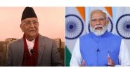 World News | Nepal PM Oli Invited for September Visit to India, PM Modi Likely to Visit Nepal in November