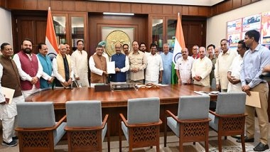 India News | MPs Submit Memorandum to Lok Sabha Speaker Seeking Justice Varma Removal