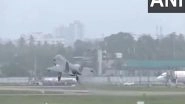 India News | British Navy's F-35 Fighter Jet Leaves Thiruvananthapuram Airport After Remaining Grounded for over a Month