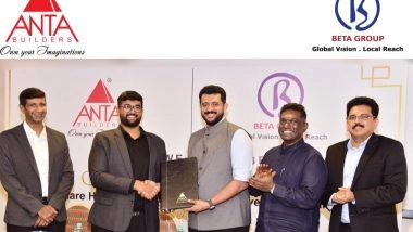 Business News | Beta Group Forays Into Indian Real Estate With Strategic Investment In Anta Builders