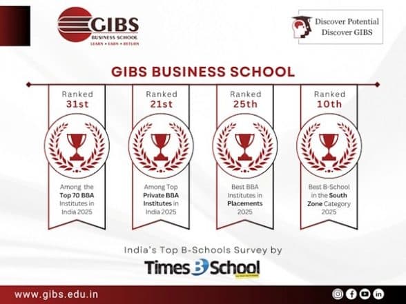 Business News | GIBS Business School, Bangalore Achieves National Recognition in Times BBA Education Ranking Survey 2025