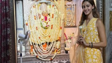 Entertainment News | In Pics: Ananya Panday Visits Kale Hanuman Ji Mandir