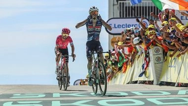 Sports News | Tour De France: Valentin Paret-Peintre Wins Mont Ventoux Thriller as Jonas Vingegaard Fails to Crack Tadej Pogacar on Stage 16