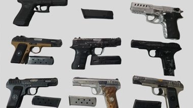 India News | Amritsar Rural Police, BSF Punjab Seize 8 Illegal Pistols in Crackdown on Cross-border Arms Trafficking