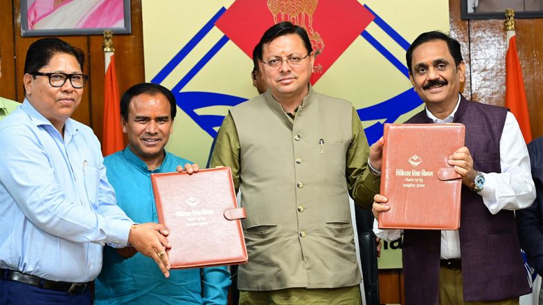 India News | Uttarakhand Govt Signs MoU for Construction of Rest Houses in Medical Colleges