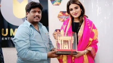 Business News | CBFC Member Akkala Sudhakar Extends Wishes to Actress Nidhhi Agerwal for Hari Hara Veera Mallu and Congratulates Deputy CM Pawan Kalyan