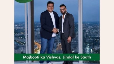 Business News | DS Jindal Group Appoints Dayanand Shetty as Brand Ambassador for Jindal PVC Pipes & Flujo GFRP Rebars