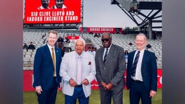 Sports News | Stand Named After Lancashire Icons, Clive Llyod, Farokh Engineer at Old Trafford