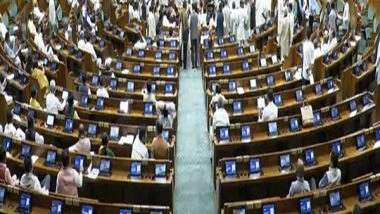 India News | Parliament Monsoon Session: Lok Sabha Adjourned Till 2 Pm Amid Sloganeering by Opposition